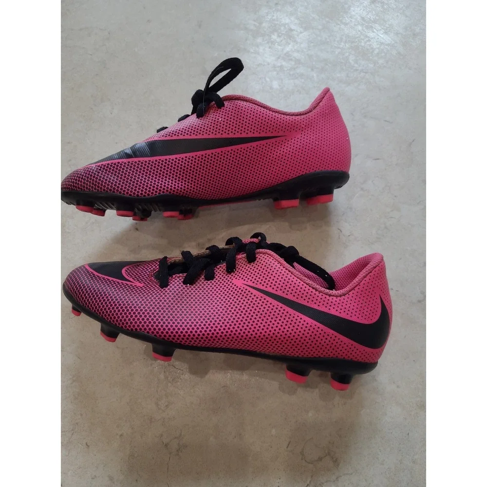 Nike Jr. BRAVATA II FG‎ Youth Size 3Y Soccer Cleats Pink Black Athletic Sports